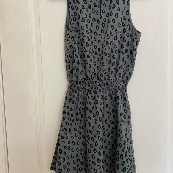 Cheetah print high necked skater dress - Picture 2 of 4